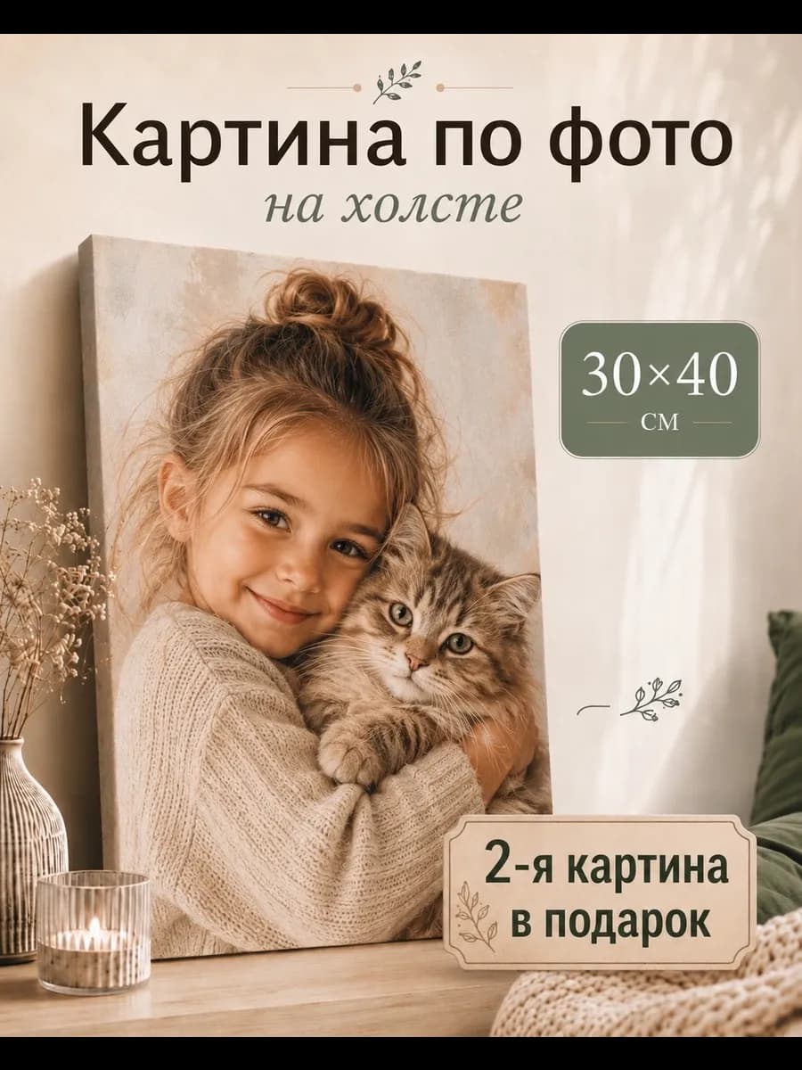 Картина по фото на холсте 30х40