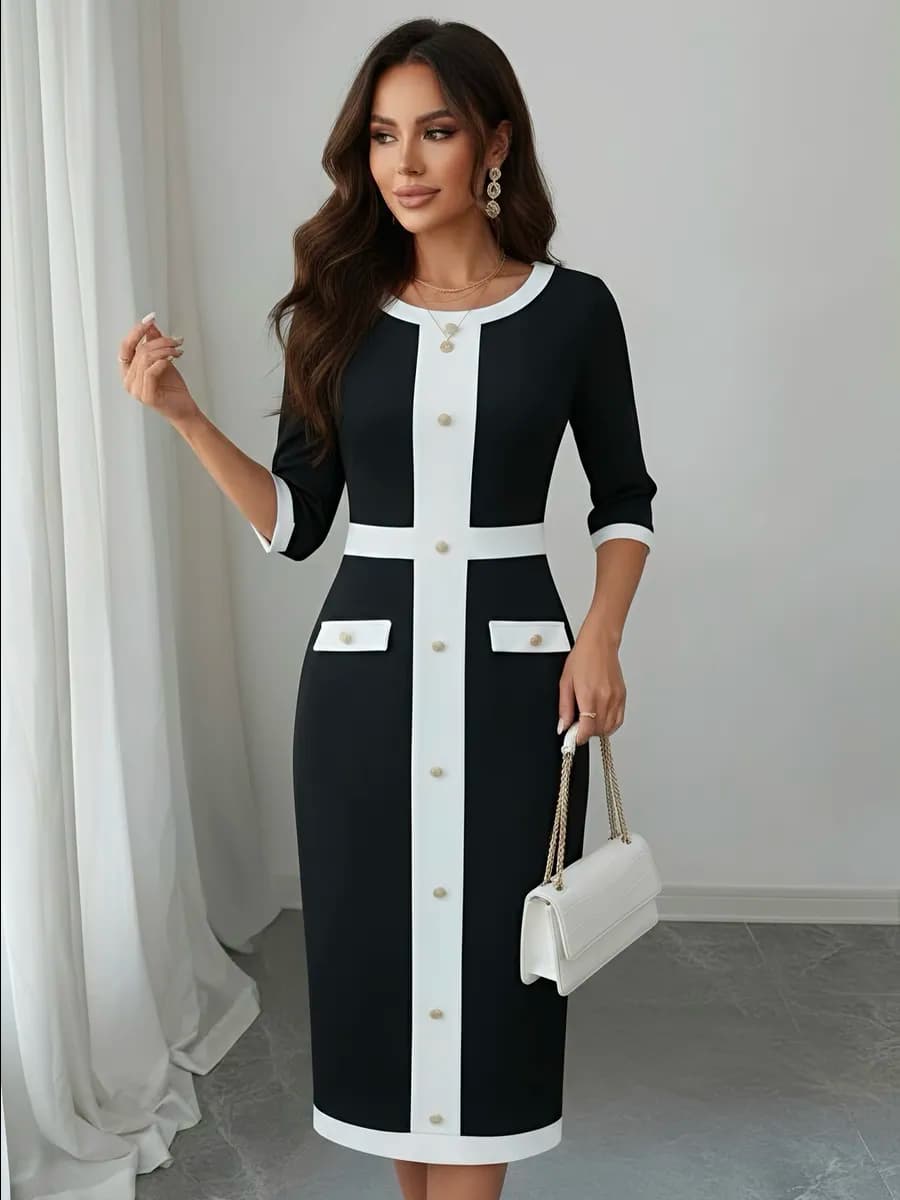 Платье футляр вечернее праздничное миди