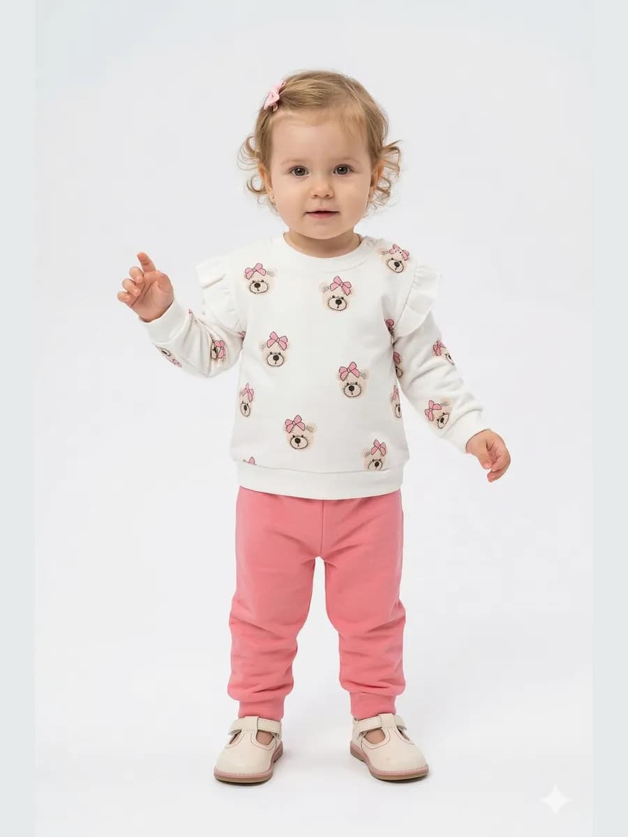 Костюм для девочки с длинными рукавами