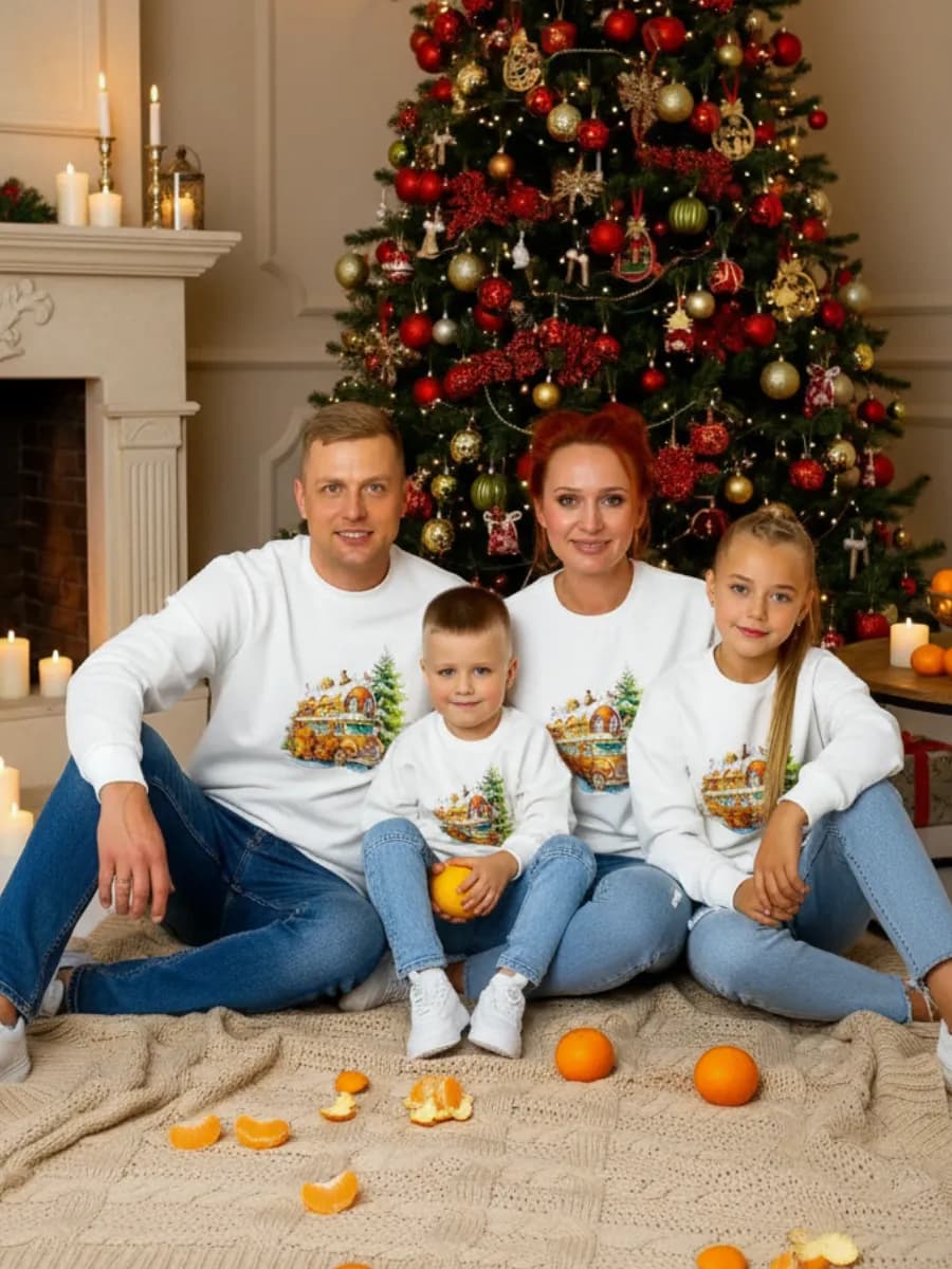 Фэмили лук Свитшот джемпер детский новый год
