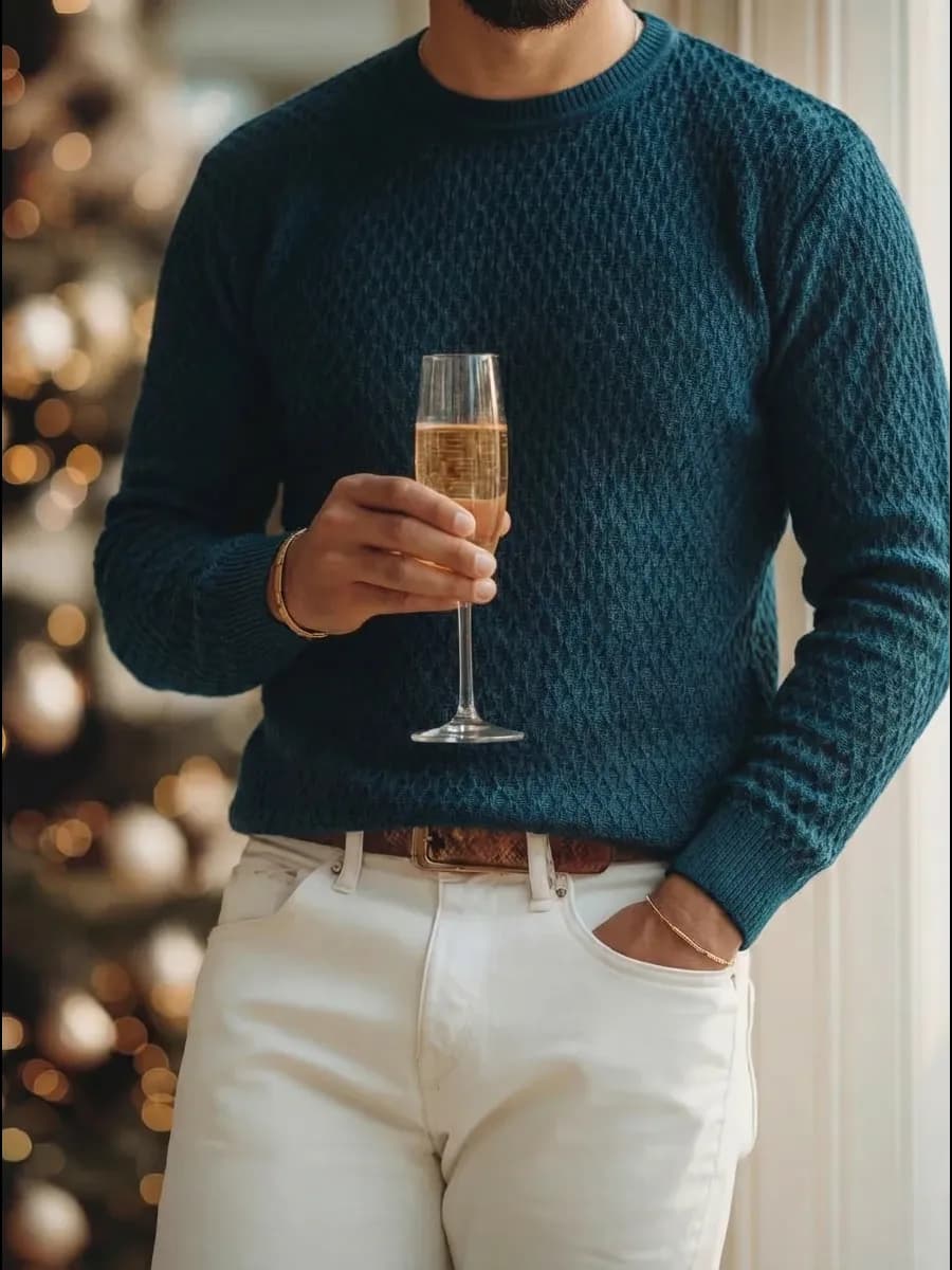 Джемпер мужской тонкий теплый