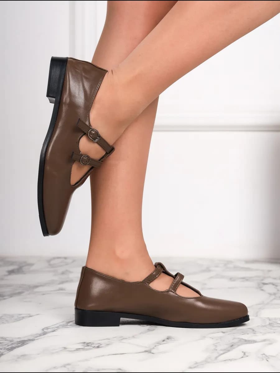 Кожаные школьные туфли Мери Джейн