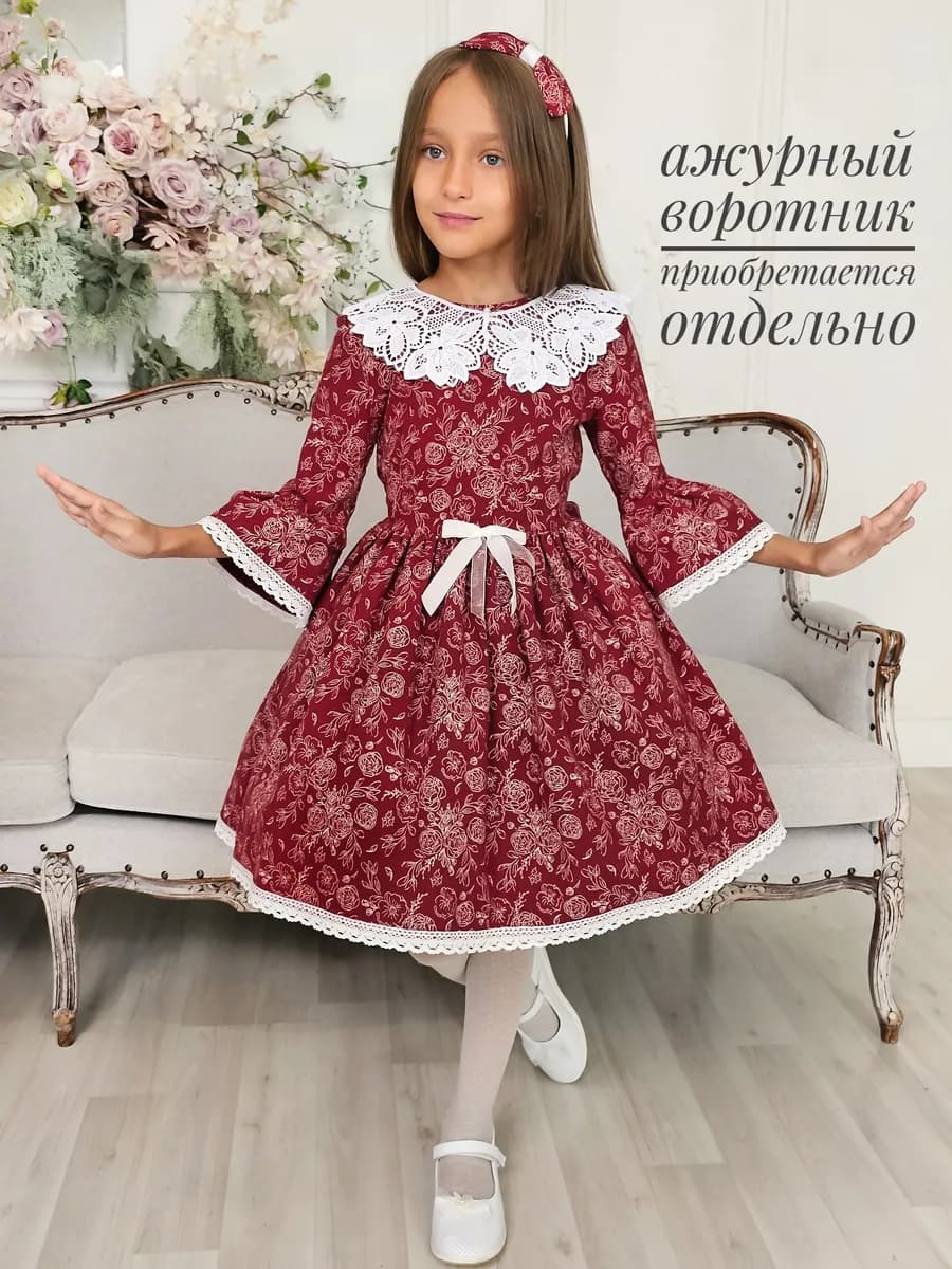 Платье праздничное и повседневное в садик из фланели