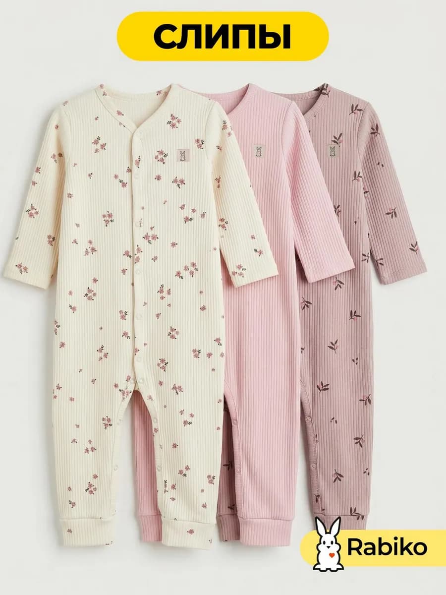 Слипы для новорожденных девочек