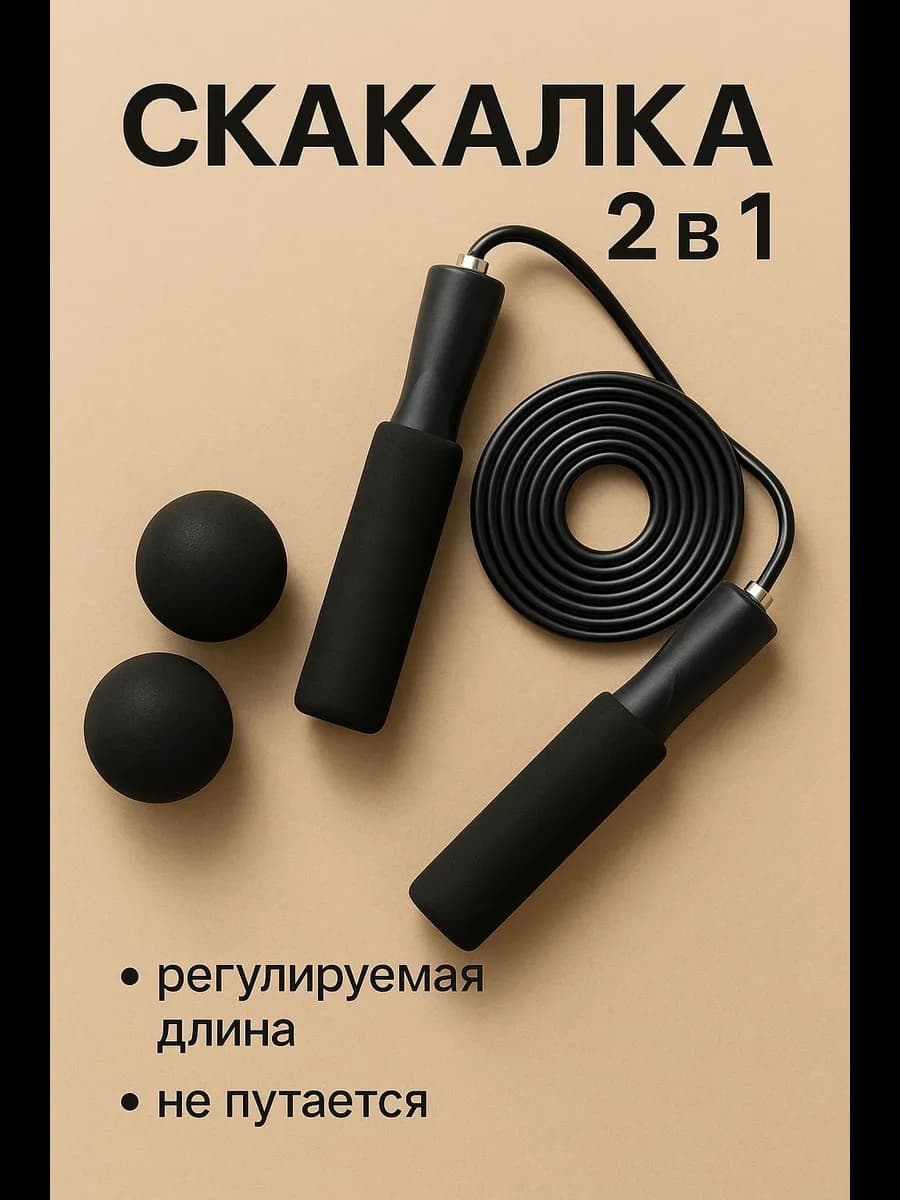 Скакалка скоростная спортивная для фитнеса