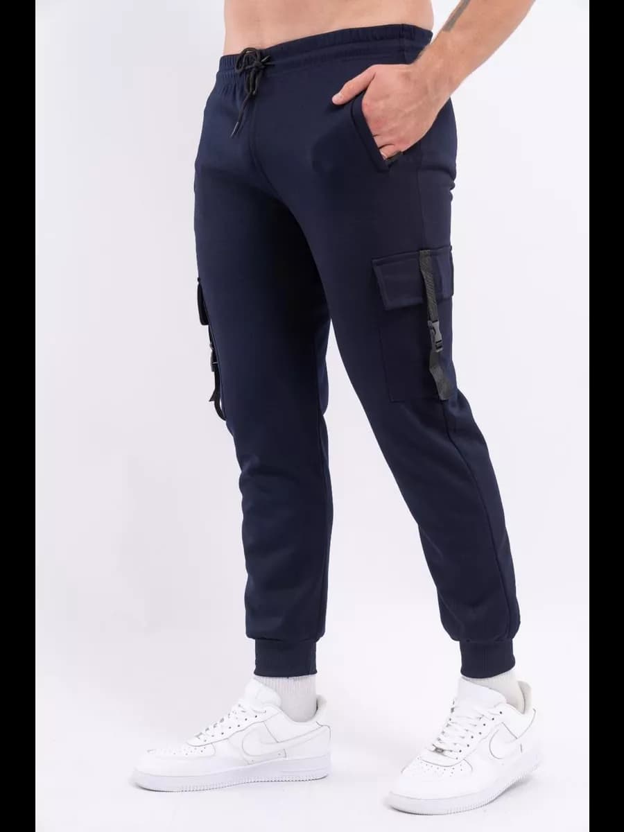 Брюки мужские джоггеры утепленные на флисе