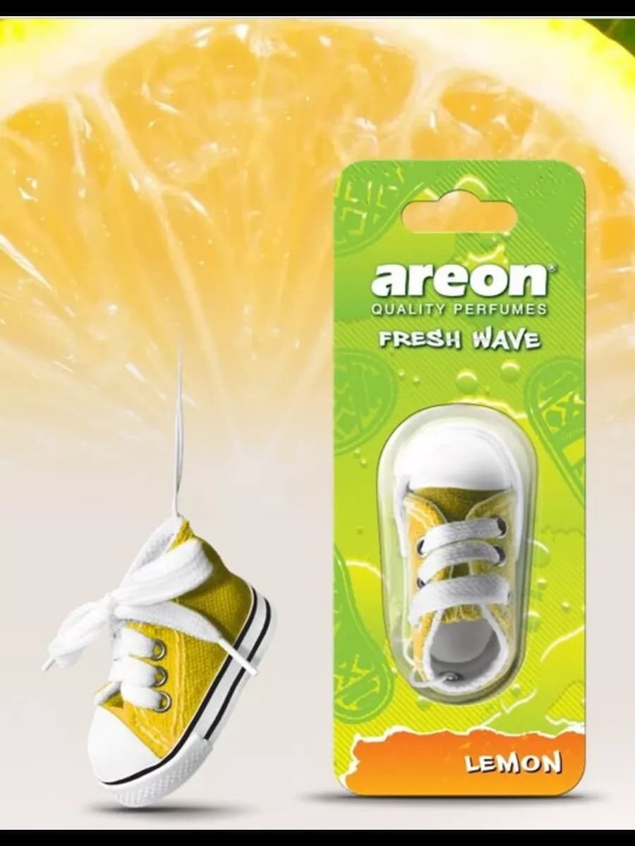 Ароматизатор в машину Ареон игрушка кеды FRESH WAVE Лимон