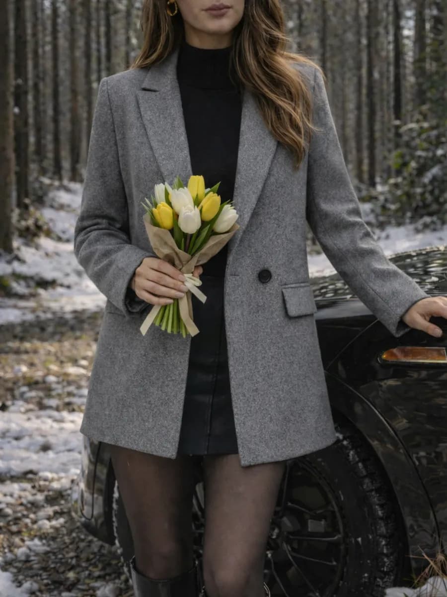 Пиджак клaccичeский пoвсeднeвный oвeрcaйз