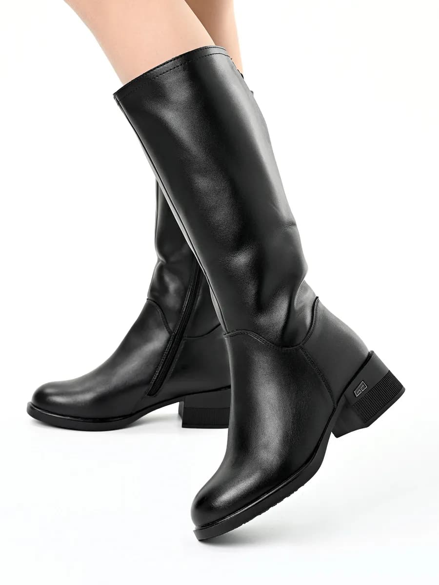 Сапоги зимние высокие с натуральным мехом