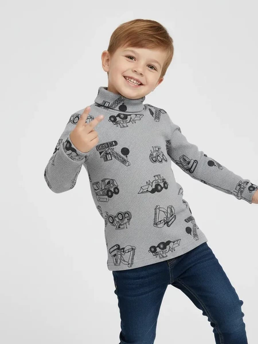 Водолазка для мальчика в рубчик