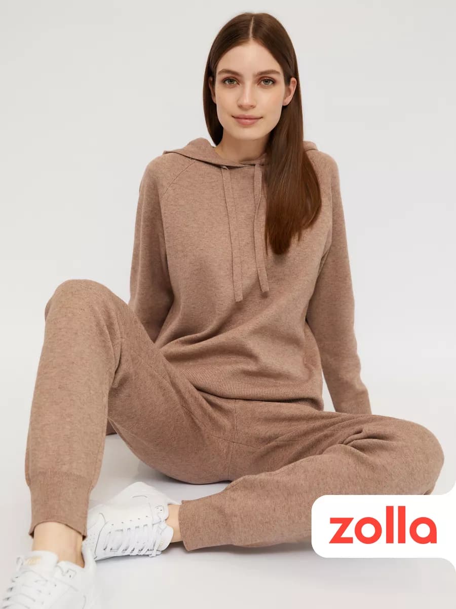 Женский худи из трикотажа с капюшоном