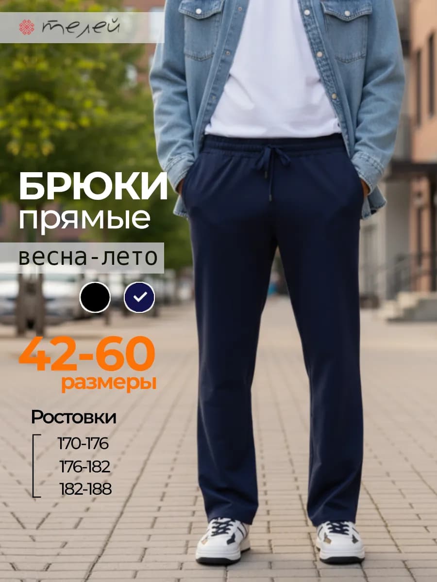 Брюки спортивные прямые Трико