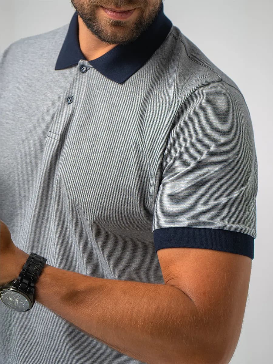 Футболка поло базовая хлопковая