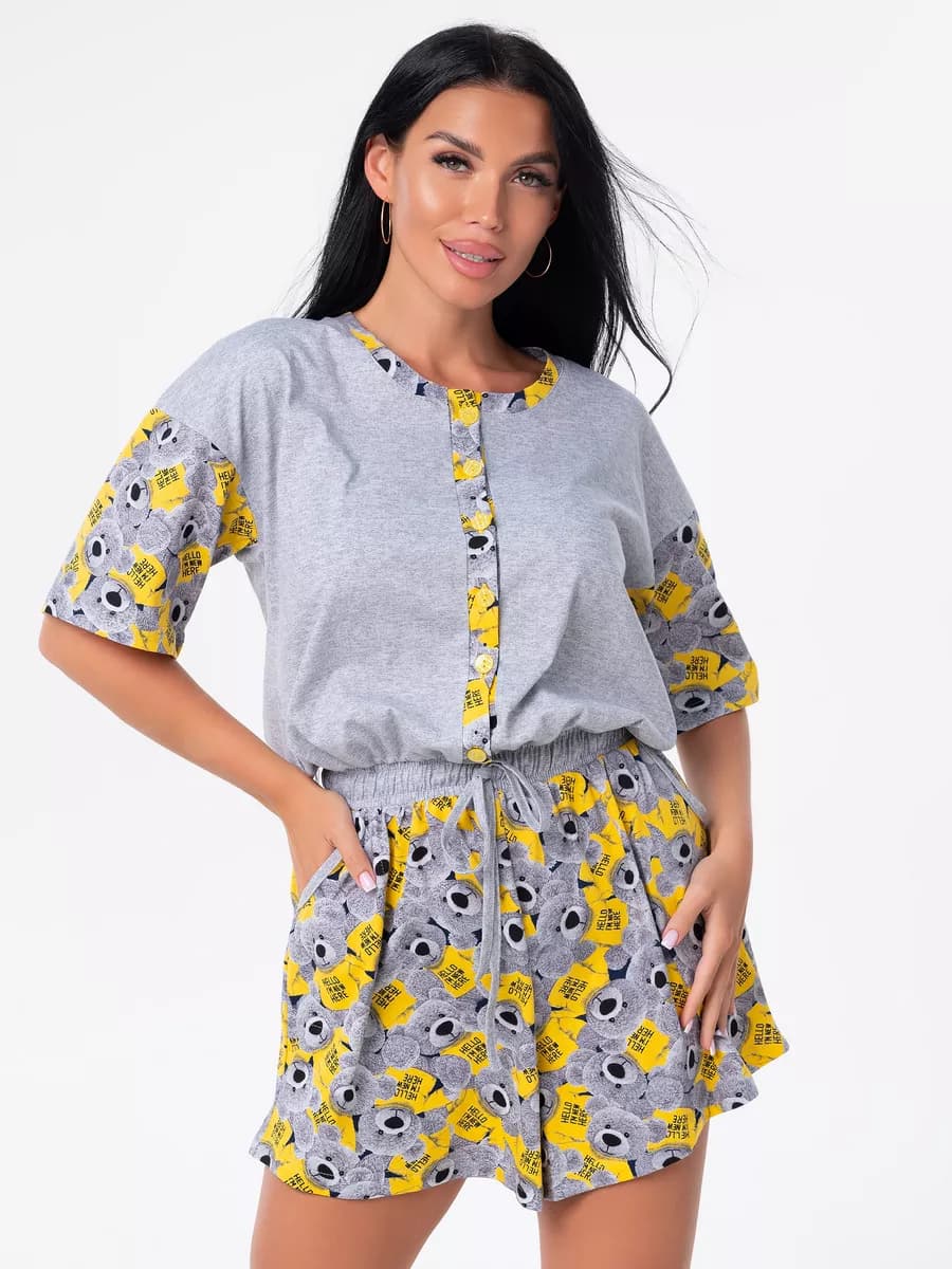 Комбинезон домашний пижамный - фото 1