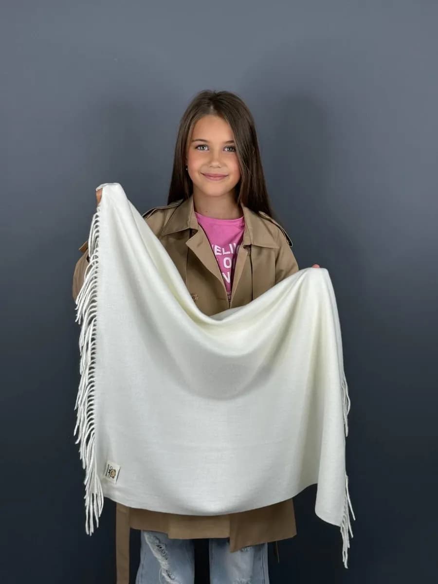 Шарф на голову кашемир теплый