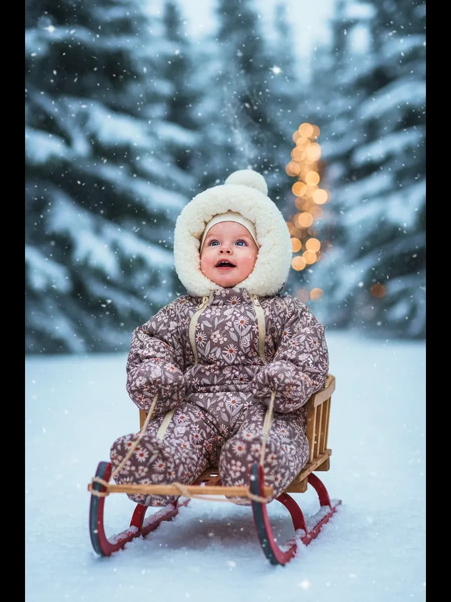 Зимний комбинезон для новорожденных