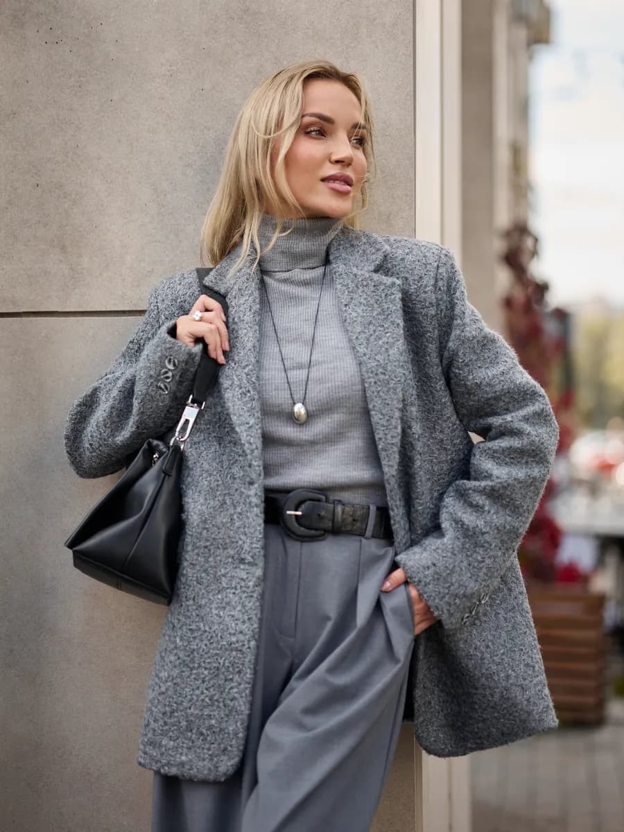 Полупальто пиджак короткое утепленное демисезон