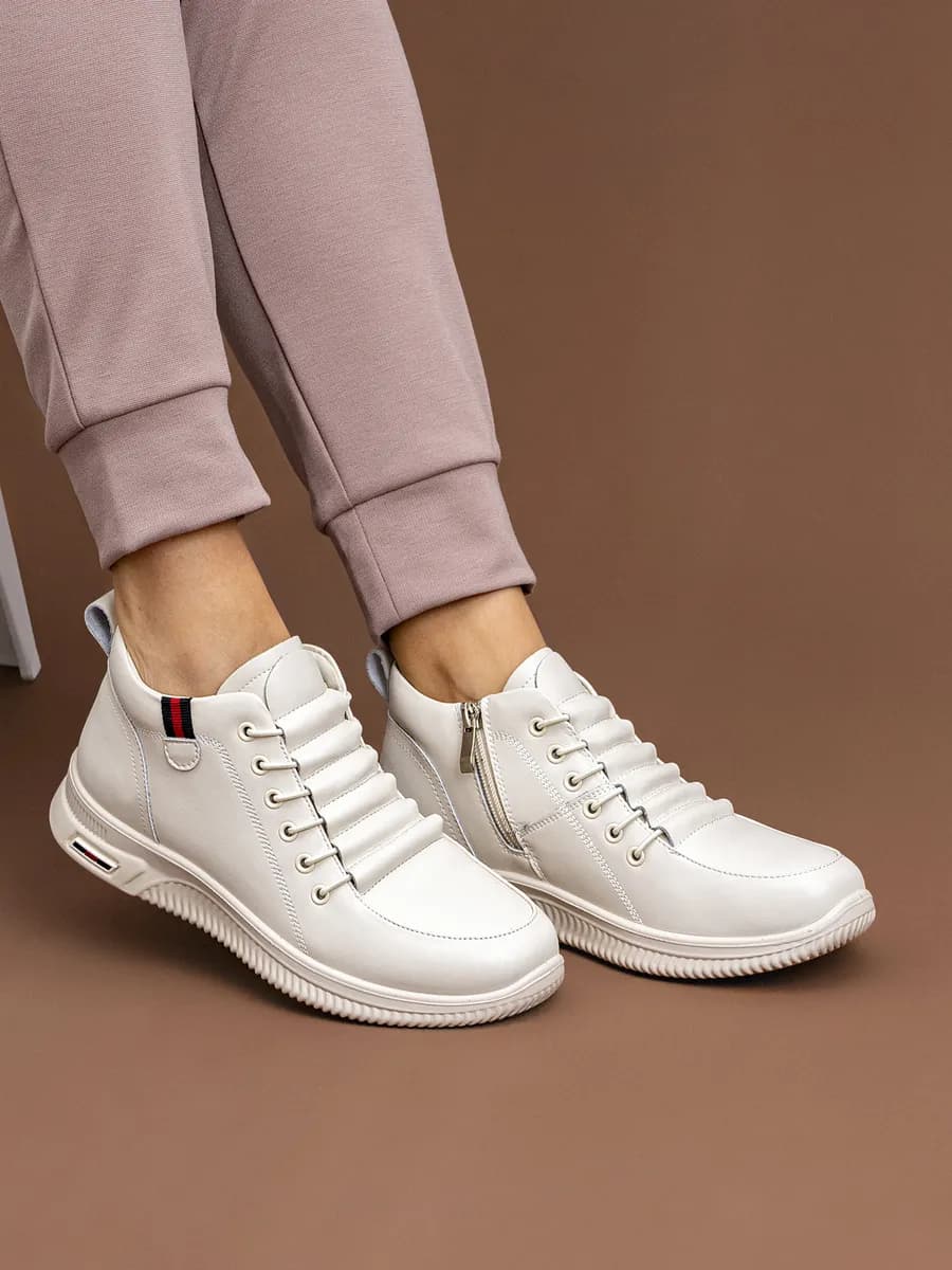 Ботинки из натуральной кожи спортивные - фото 1