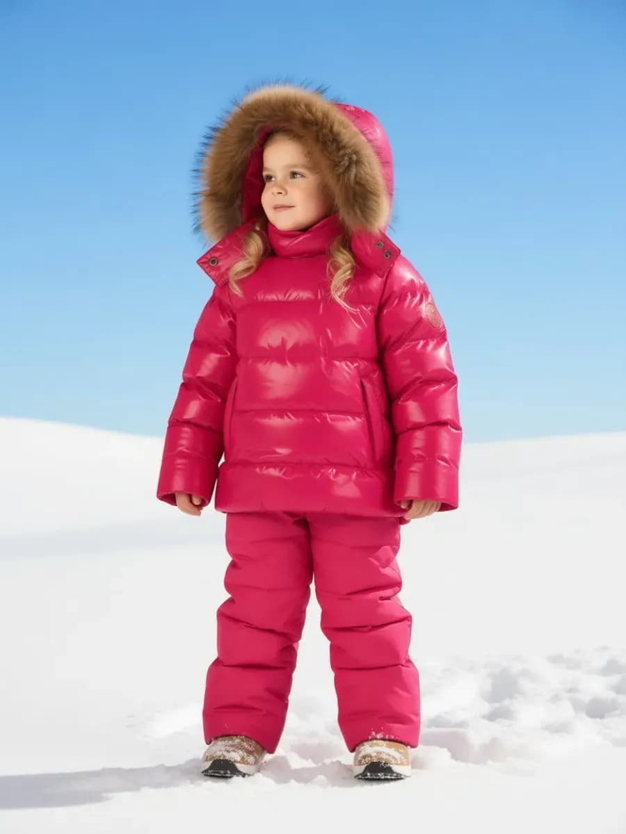 Зимний пуховой костюм из мембраны непромокаемый