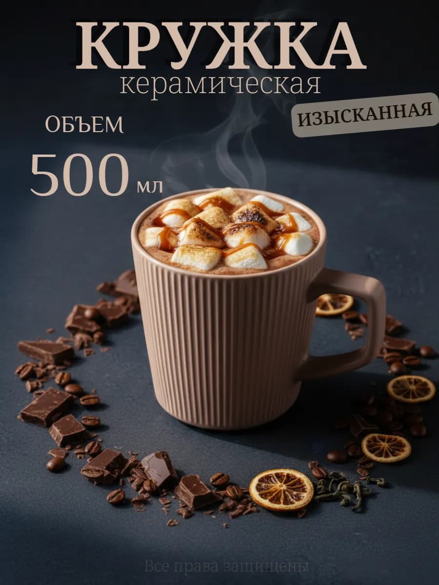 Керамическая кружка для чая и кофе