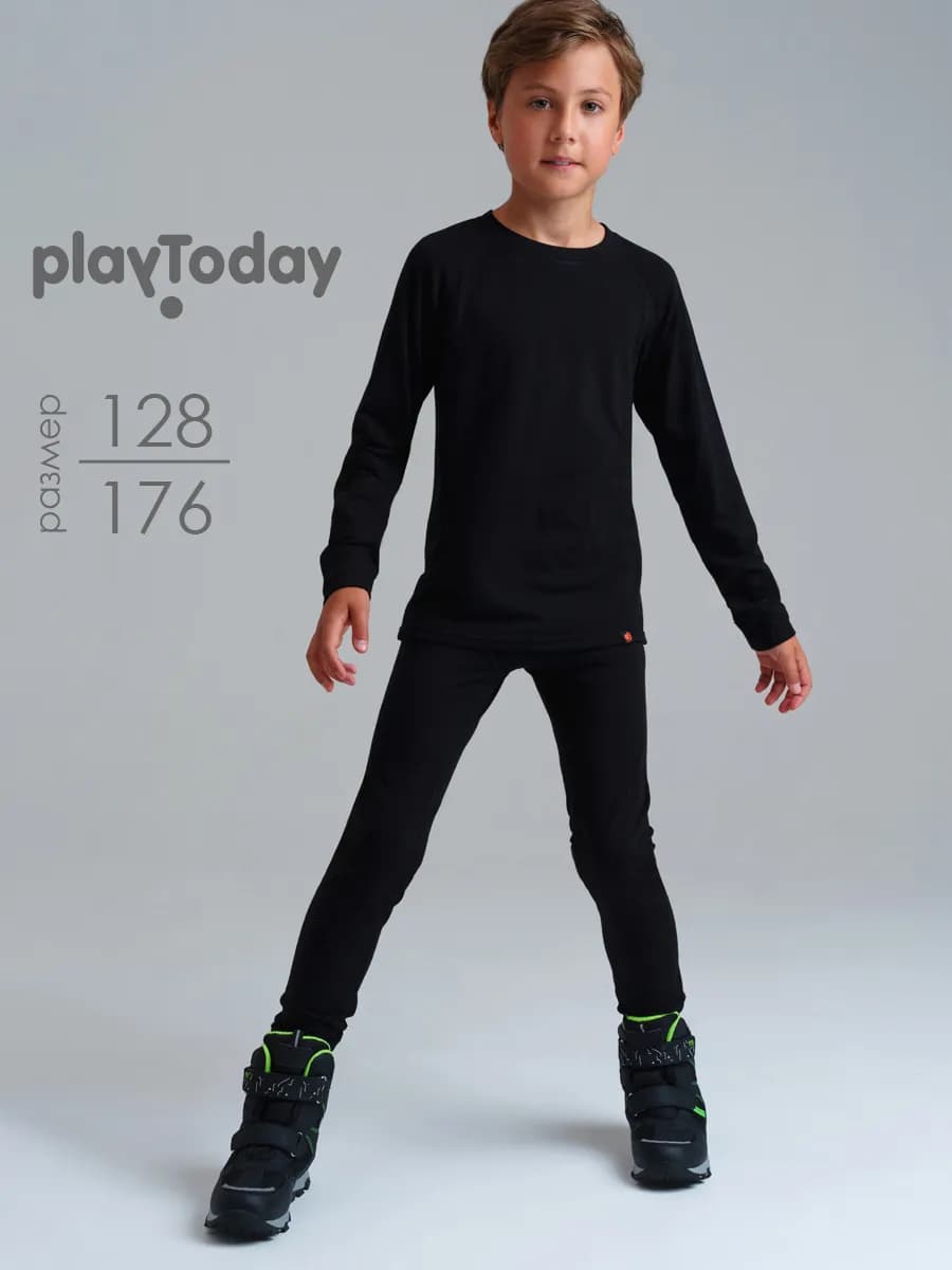 Термокомплект с микроначесом лонгслив, кальсоны - фото 1