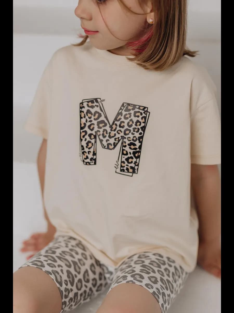 Футболка детская с принтом и коротким рукавом