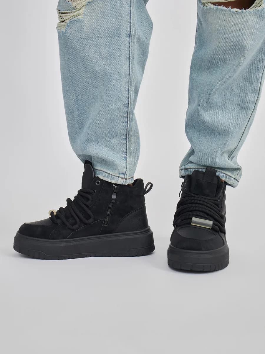 Ботинки зимние натуральная кожа и мех