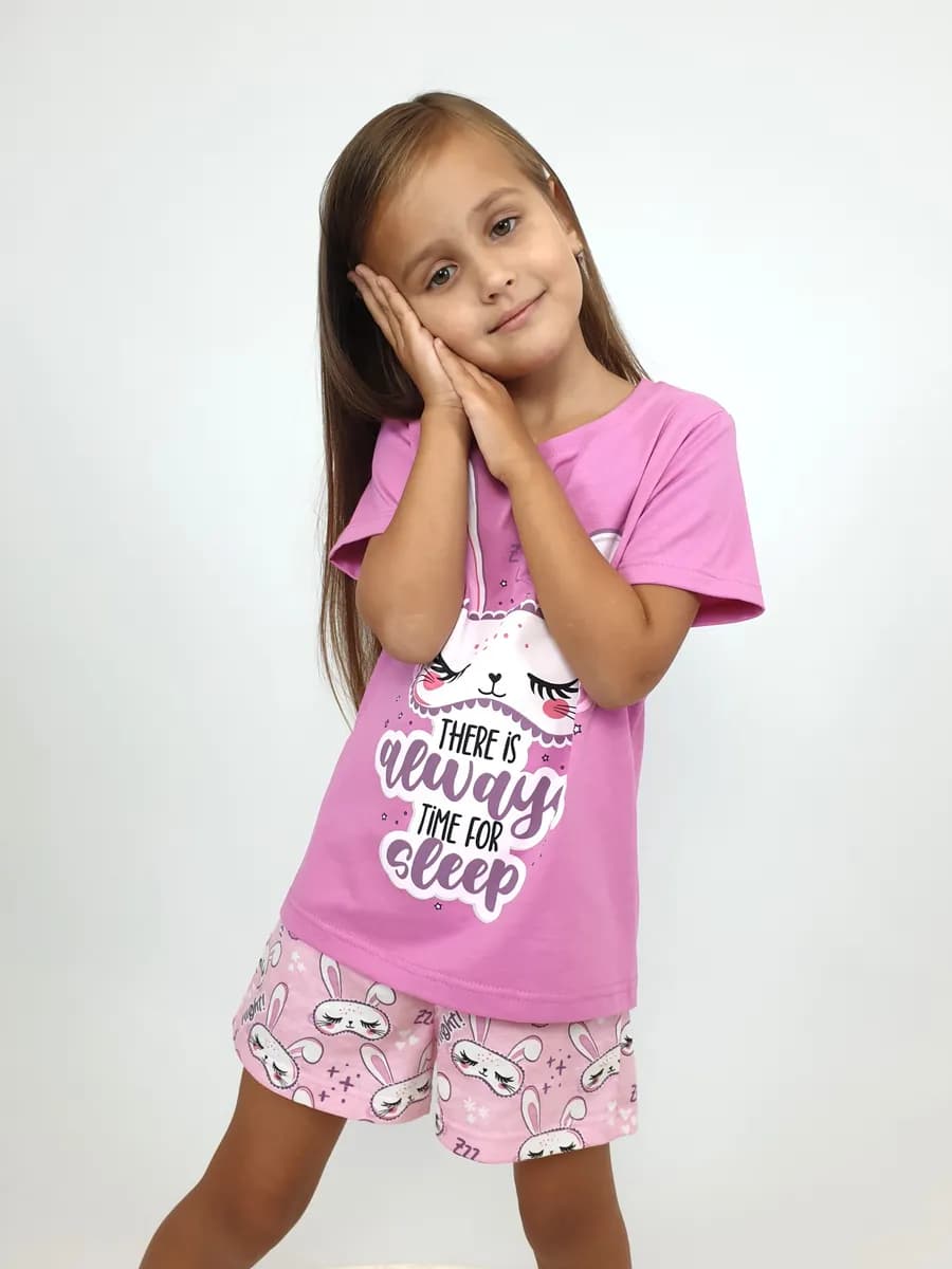 Пижама с футболкой и шортами домашний комплект для детей