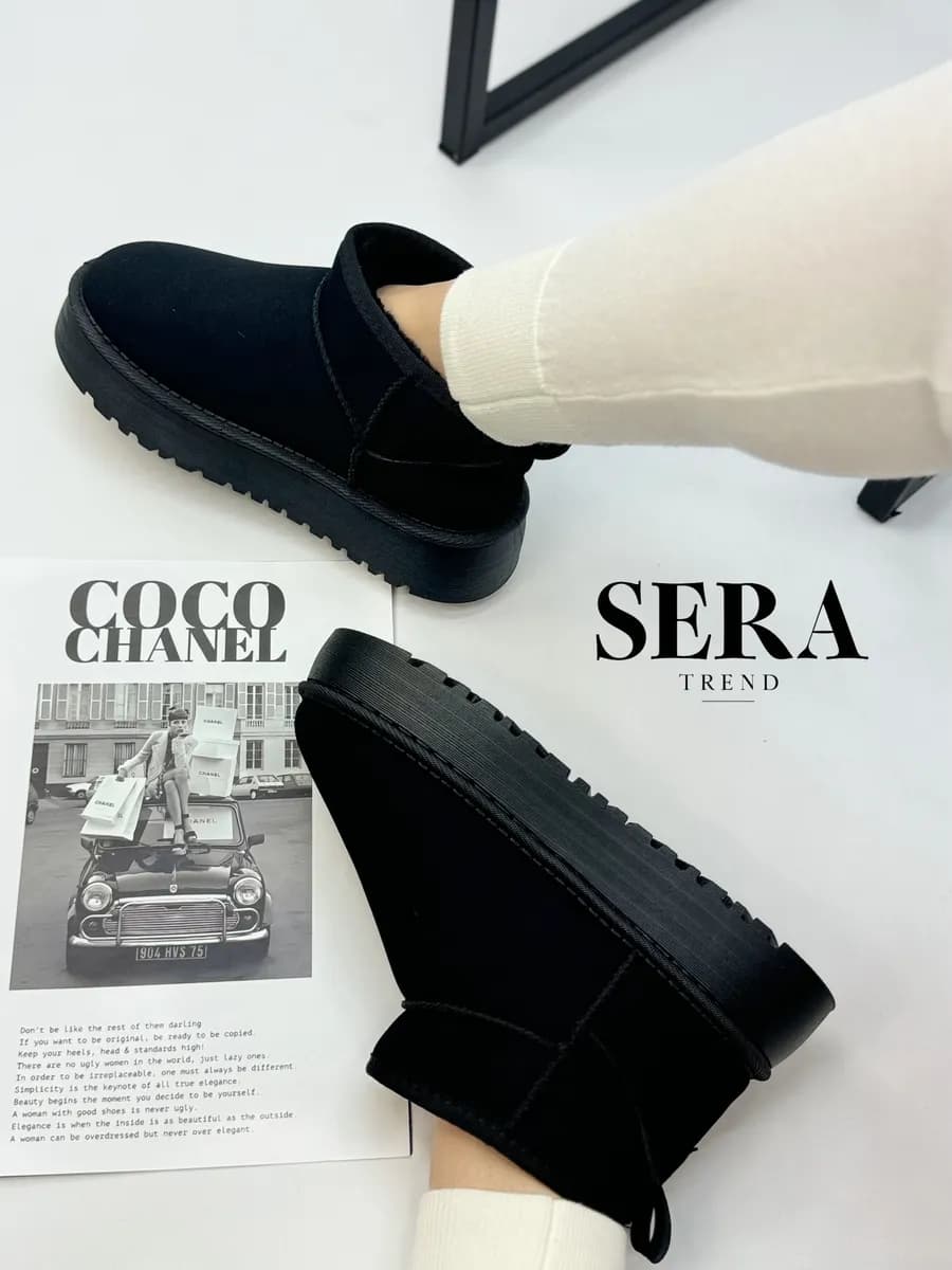 Зимние угги на платформе