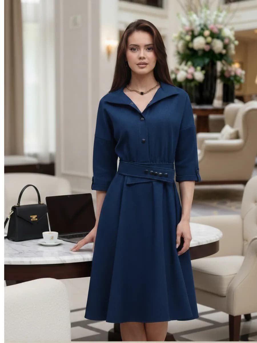 Офисное платье праздничное