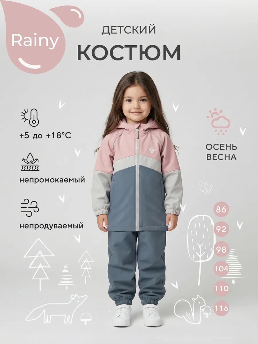 Костюм детский демисезонный софтшелл