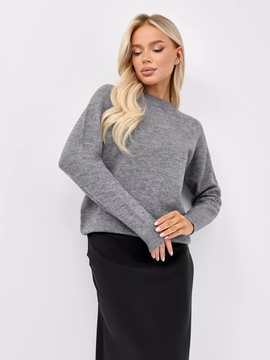 Джемпер трикотажный свитер теплый