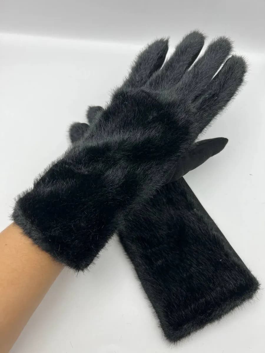 Перчатки меховые с сенсором, норка
