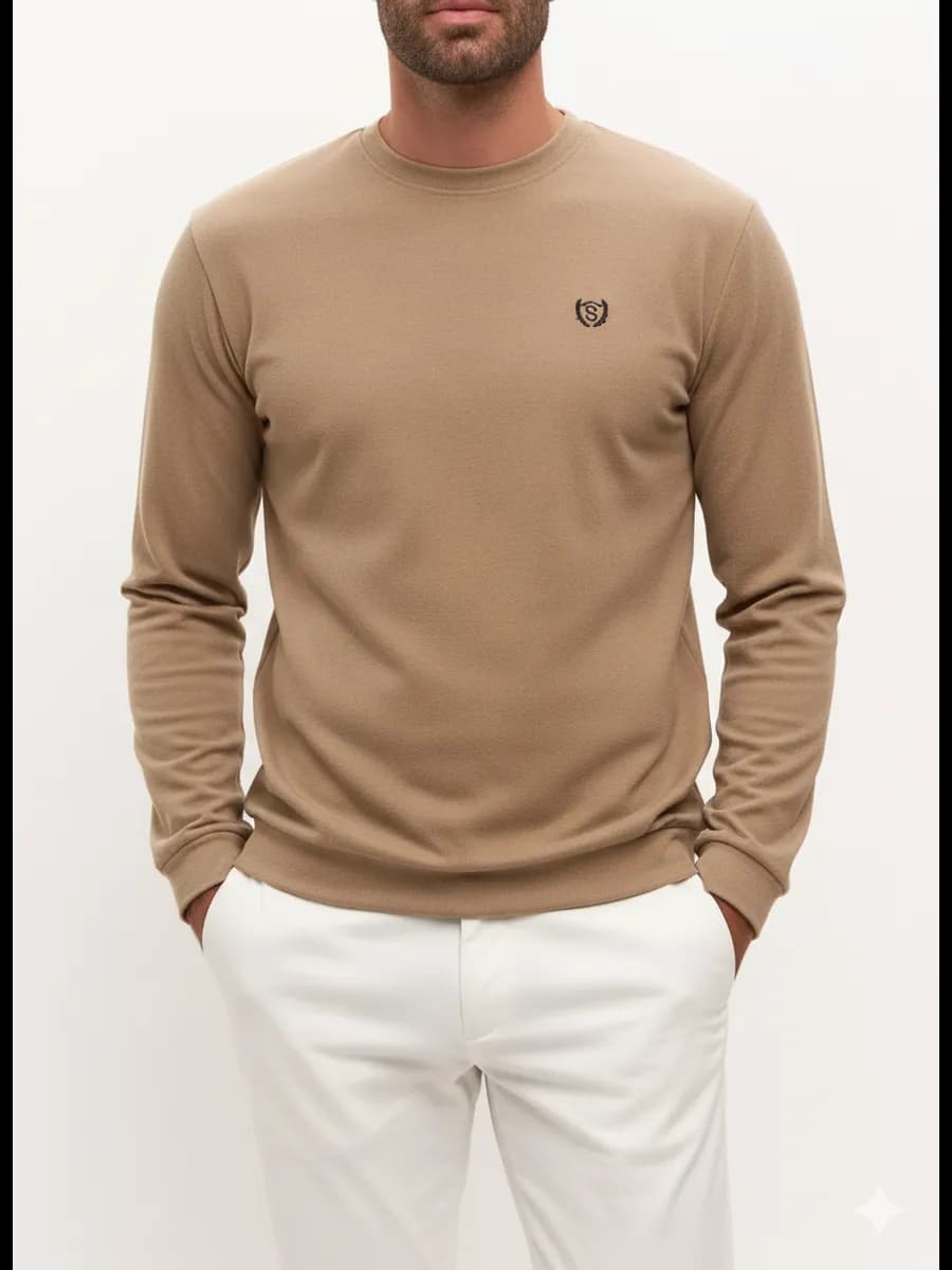 Свитшот толстовка джемпер легкий пуловер базовый