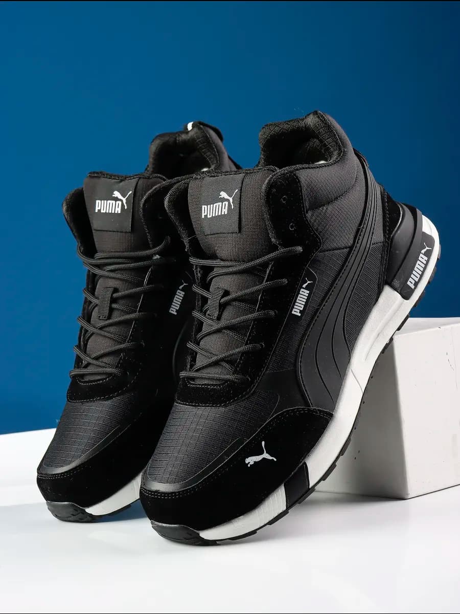 Кроссовки мужские зимние, ботинки с мехом высокие