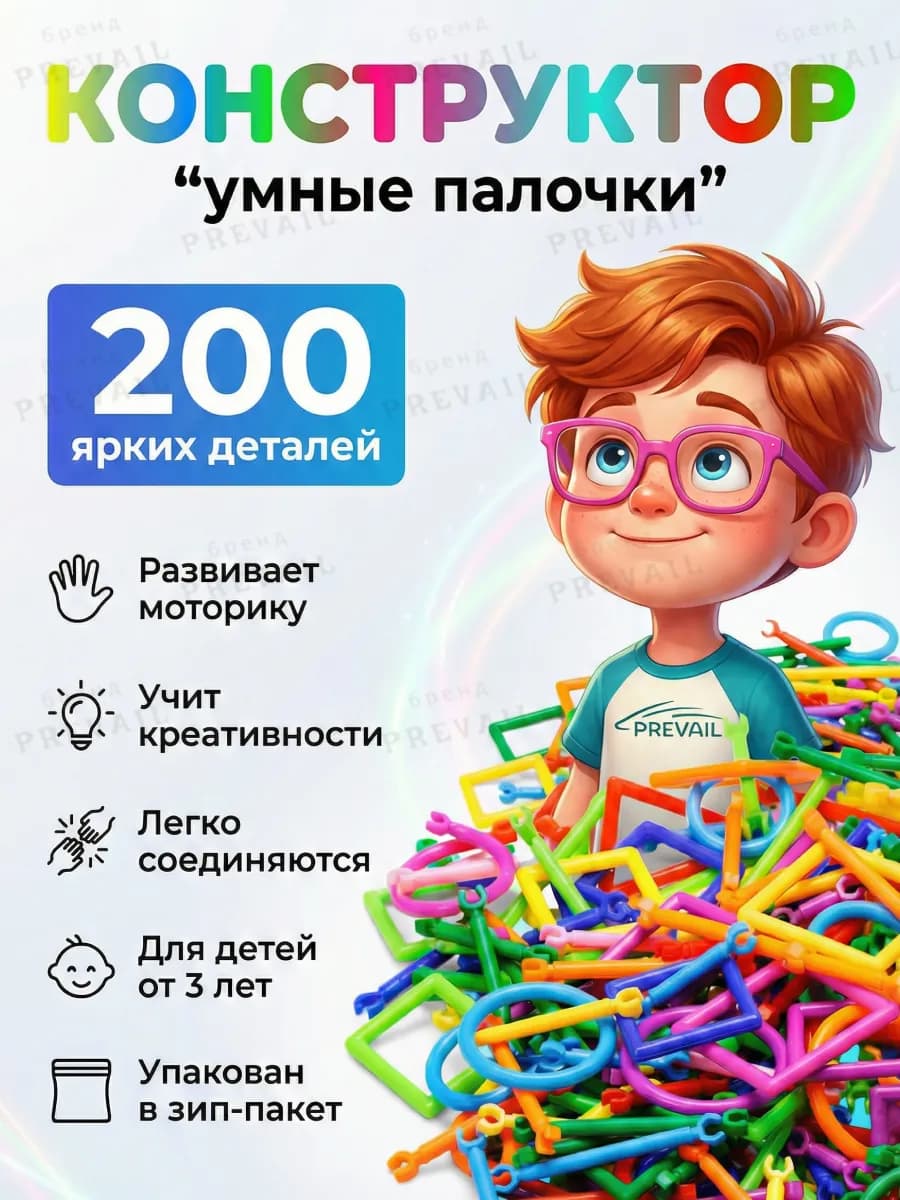 Конструктор палочки суставной развивающий