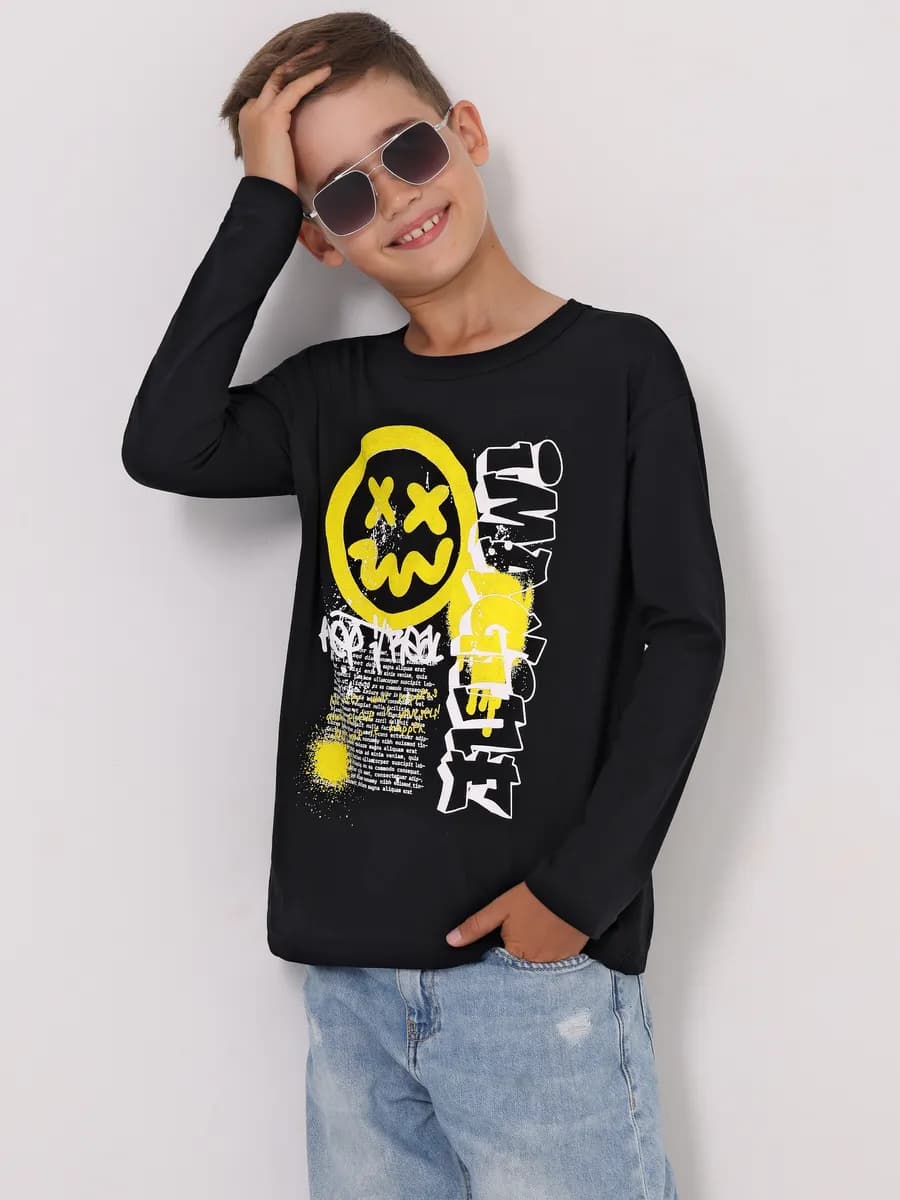 Лонгслив для мальчика повседневный