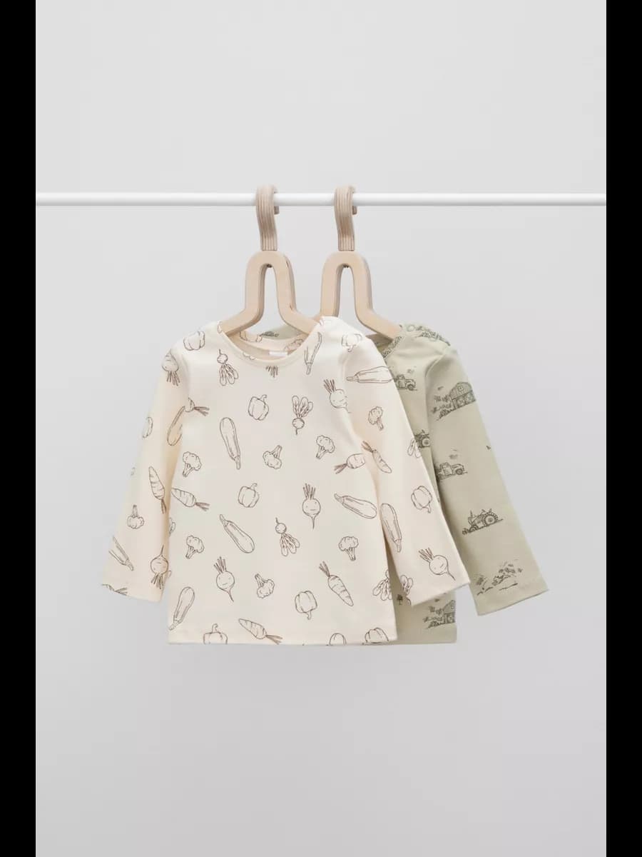 Набор хлопковых джемперов для малышей, 2 шт