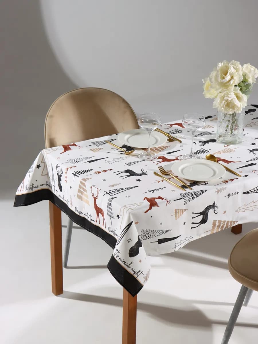 Скатерть кухонная новогодняя 146х110 см