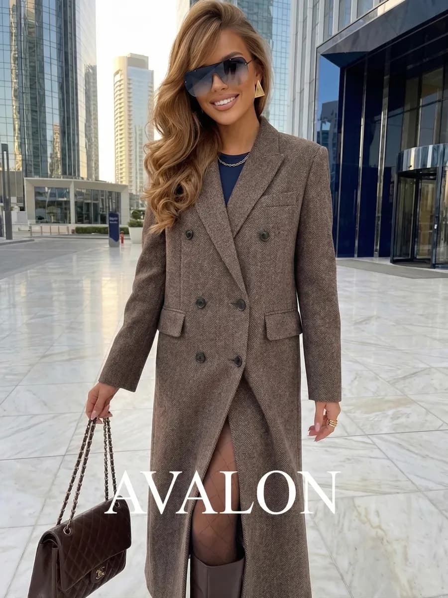 Пальто оверсайз шерстяное