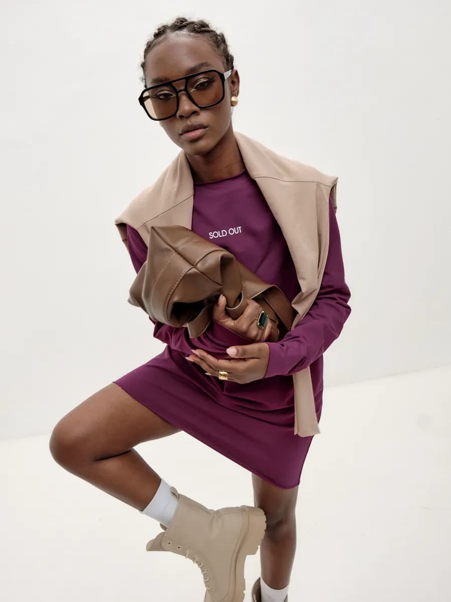 Платье повседневное весеннее короткое оверсайз