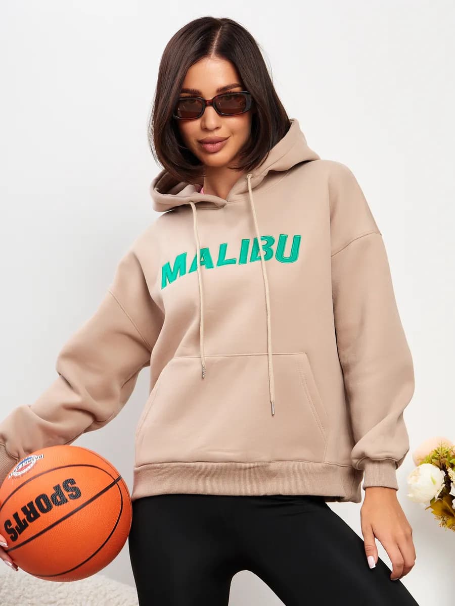 Худи оверсайз теплое с начесом