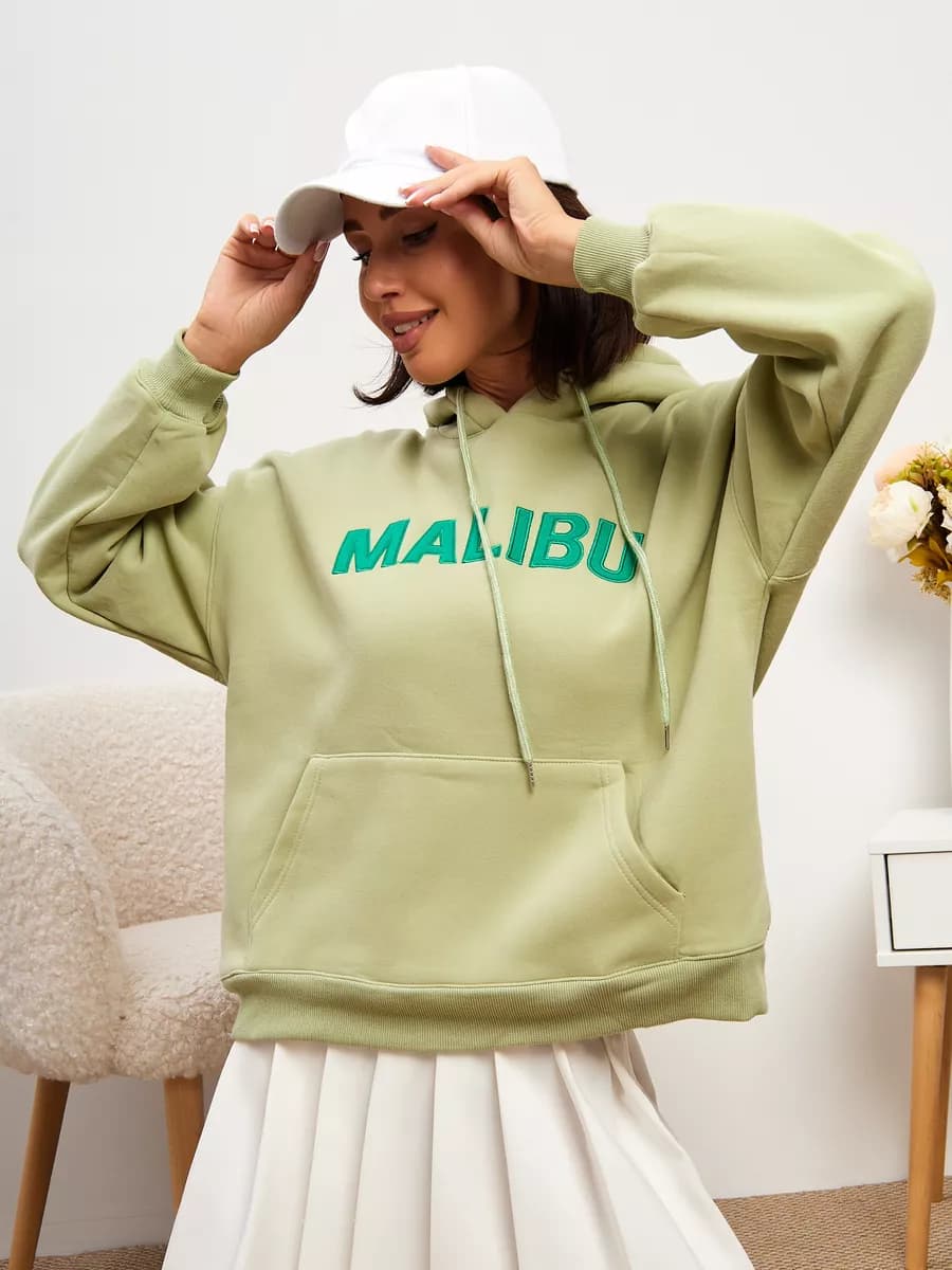 Худи оверсайз теплое с начесом