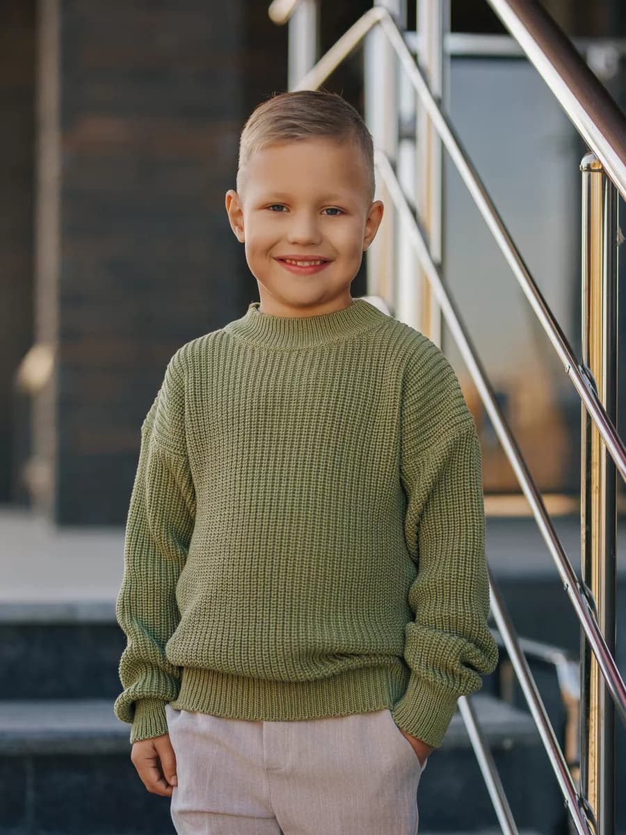 Джемпер детский оверсайз хлопковый