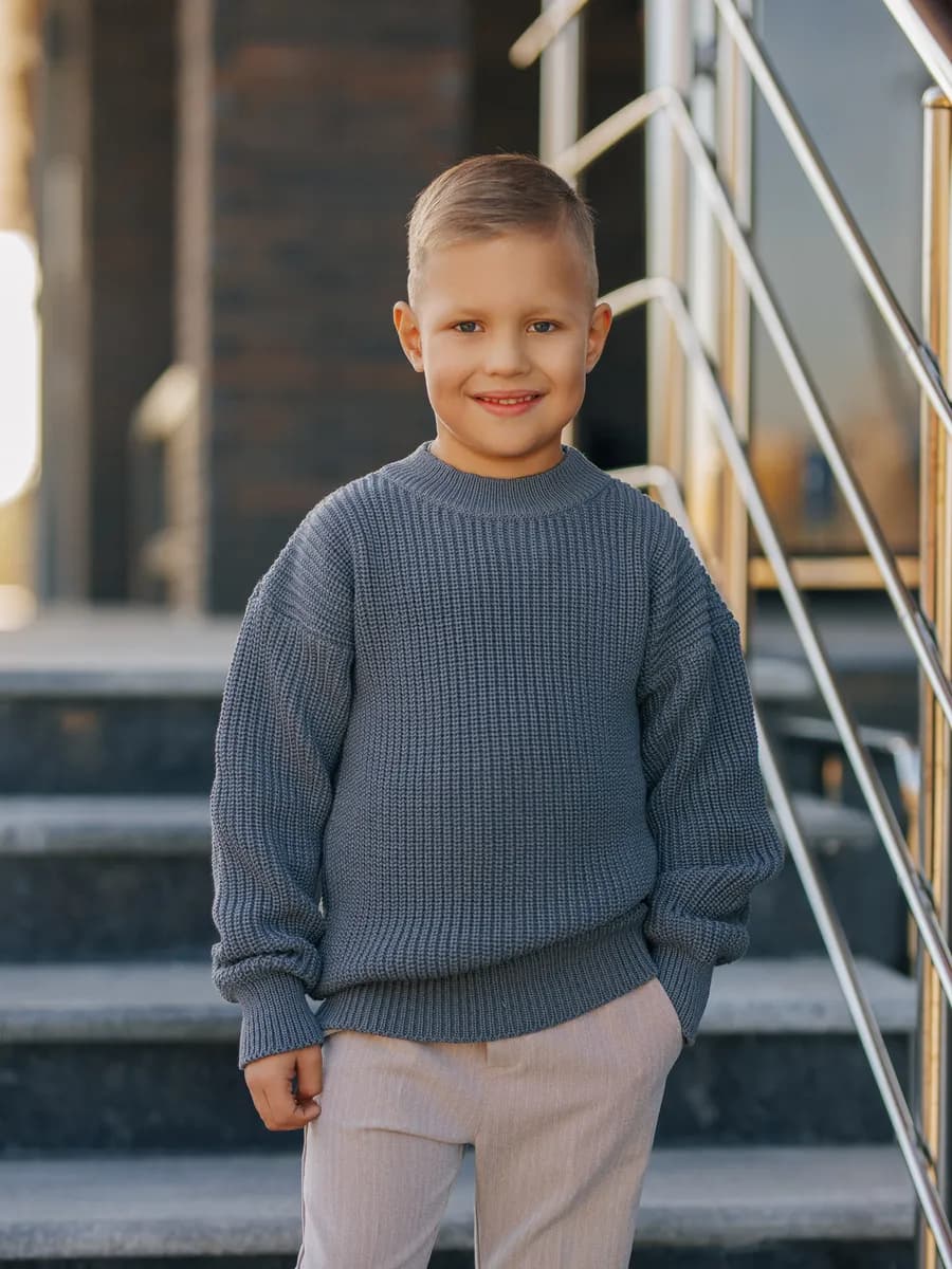 Джемпер детский оверсайз хлопковый