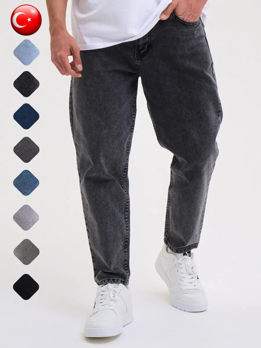 Джинсы бананы широкие