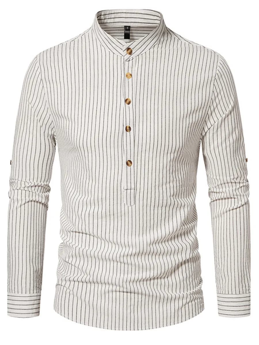 Рубашка поло с длинным рукавом в полоску