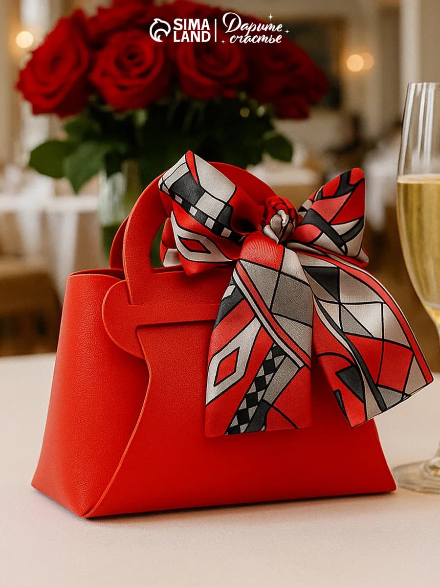 Подарочный конверт - сумочка для упаковки подарка - фото 1