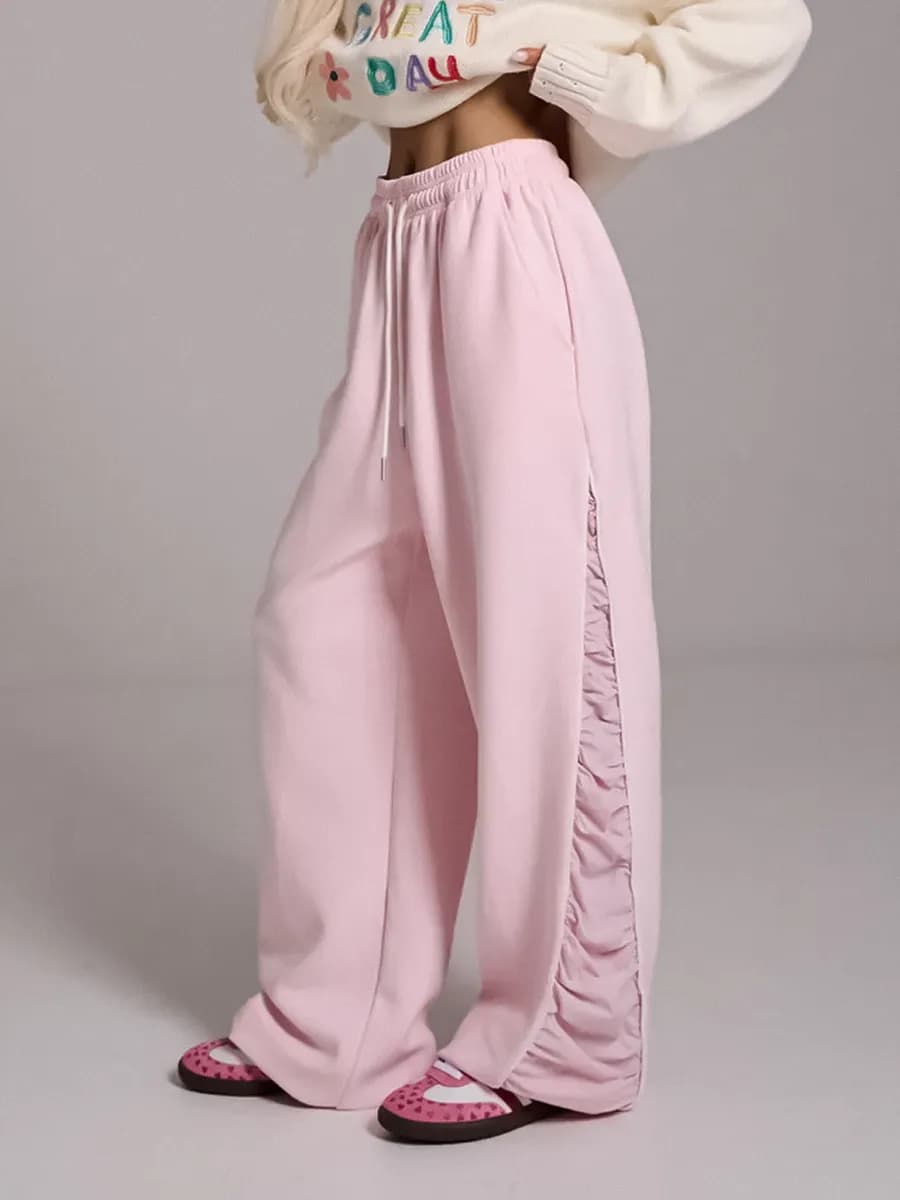 Плотные спортивные штаны у2k палаццо