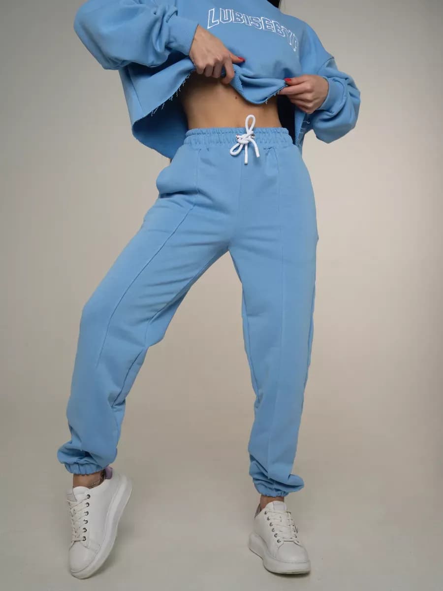 Спортивные штаны джоггеры свободные на резинке